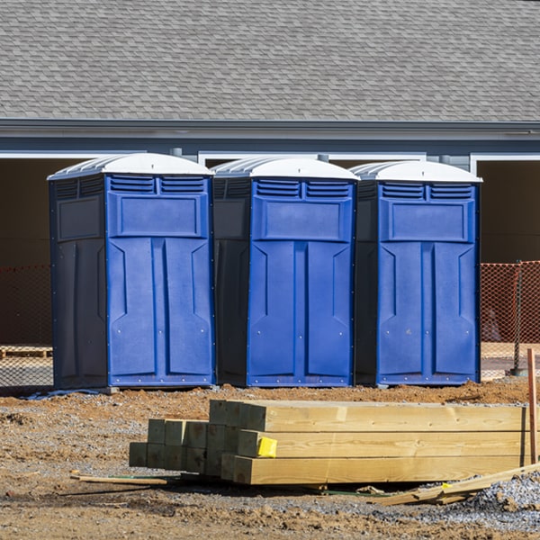 what is the expected delivery and pickup timeframe for the porta potties in Kailua